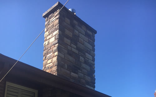 Cultured Stone Chimney