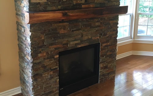 Cultured Stone Fireplace