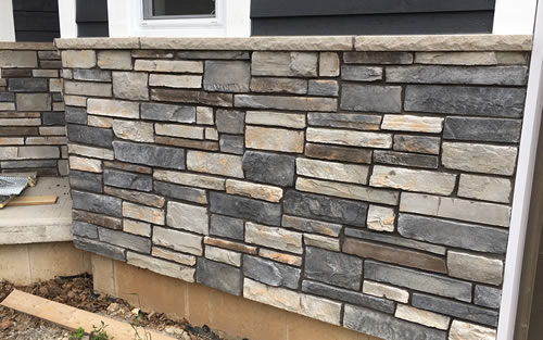 Cultured Stone Home in Burlington