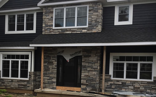 Cultured Stone Home in Burlington