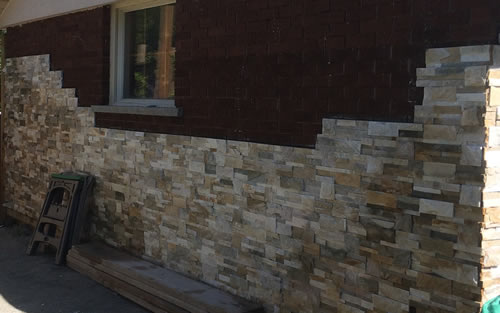Cultured Stone on House