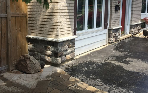 Cultured Stone Wall